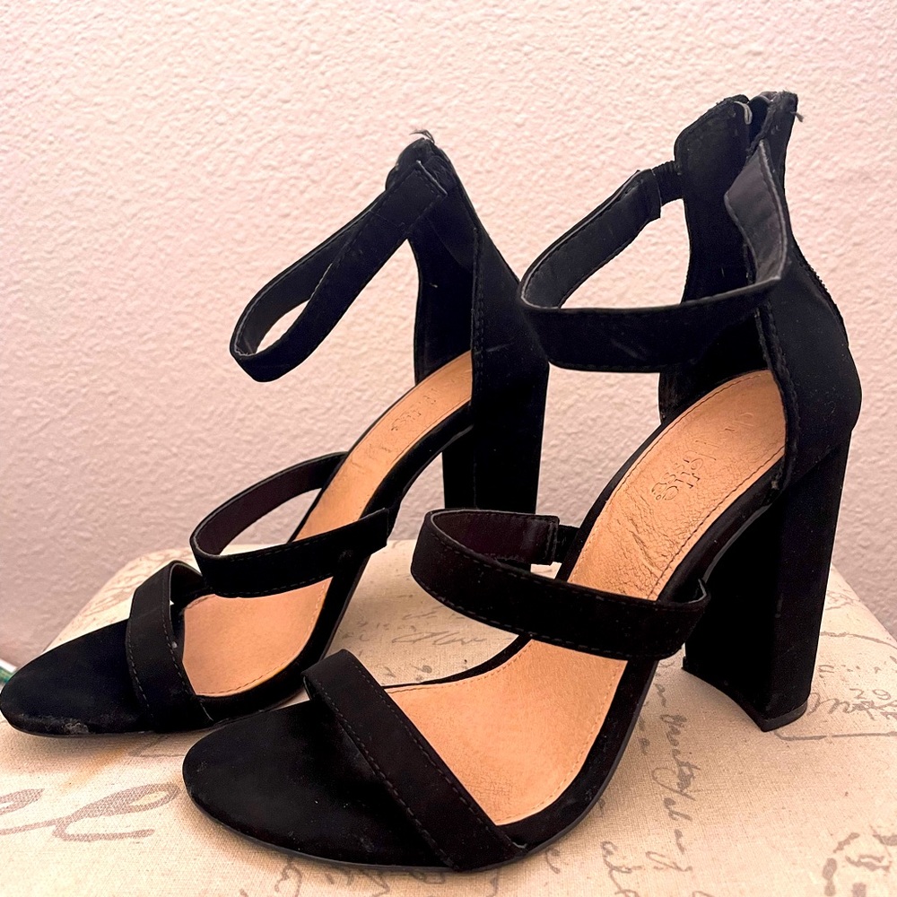Black high heels